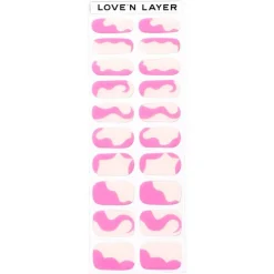 Abstraction Layers Poppy Pink