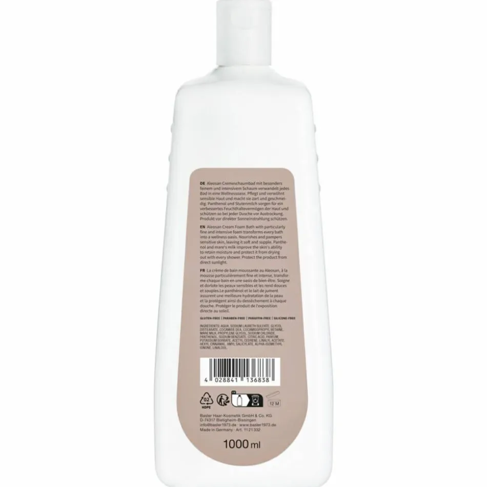 Aleosan Cremeschaumbad Sparflasche 1 Liter