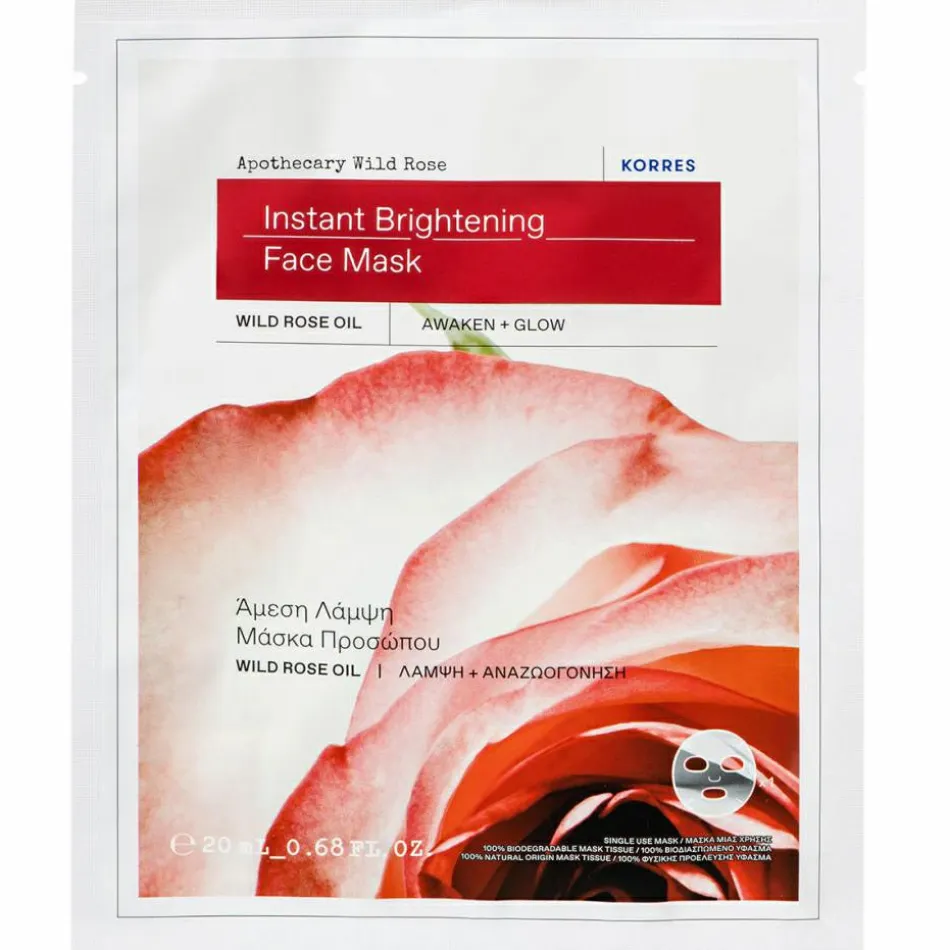 Apothecary Wild Rose Instant Brightening Face Mask 20 ml