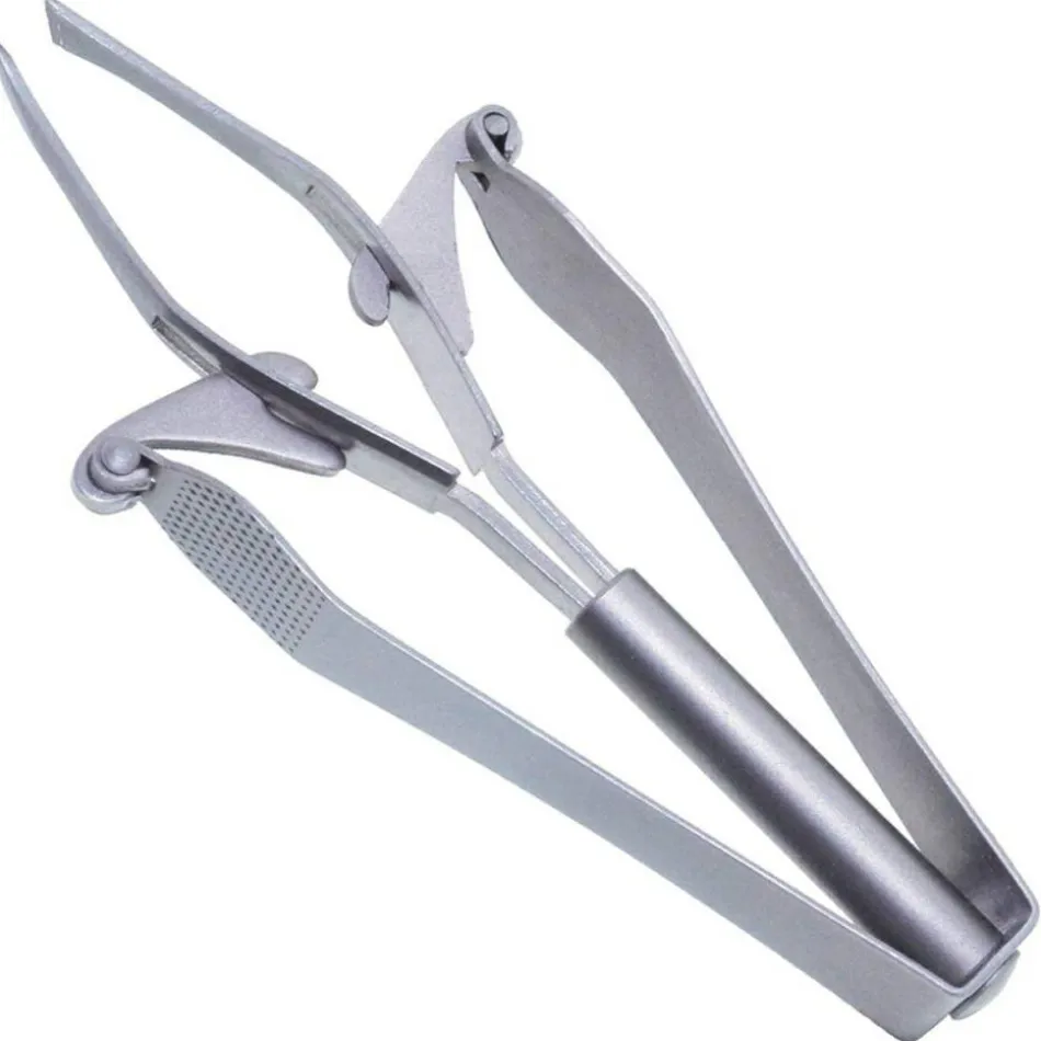 Automatische Pinzette rostfrei, 10 cm