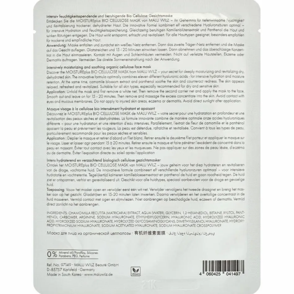 Basic Moisture Plus Bio Cellulose Mask 1 Stück