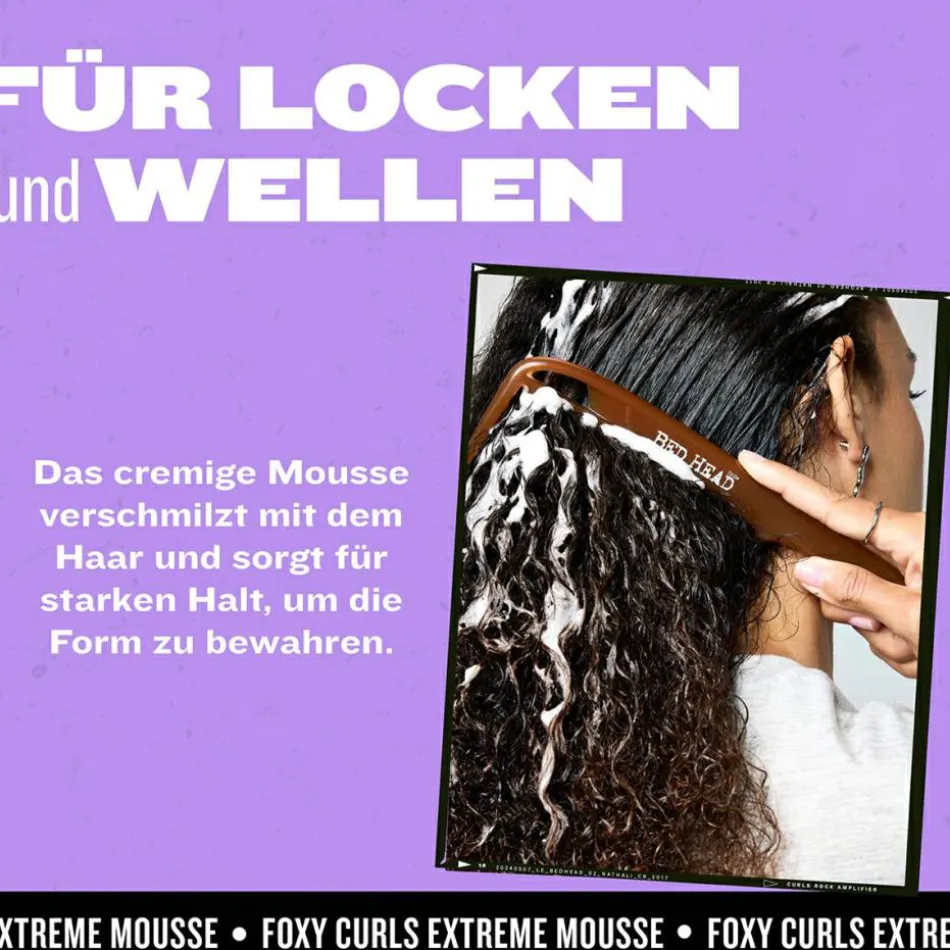 BED HEAD Foxy Curls Mousse starker Halt 250 ml