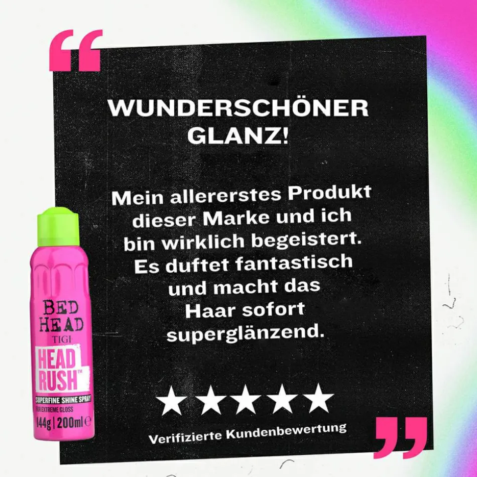 BED HEAD Headrush Superfine Shine Spray 200 ml