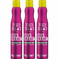 BED HEAD   Queen For A Day Thickening Spray 3 er Set 3 x 311 ml