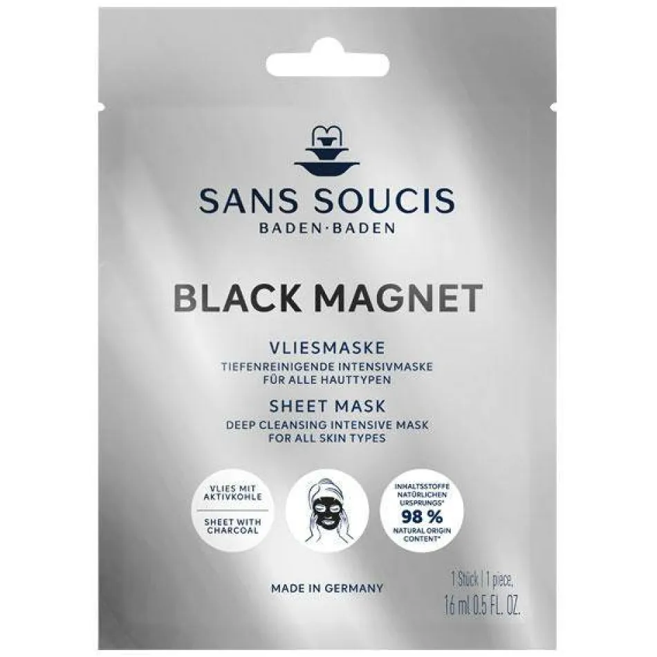 Black Magnet Vliesmaske 1 Stück