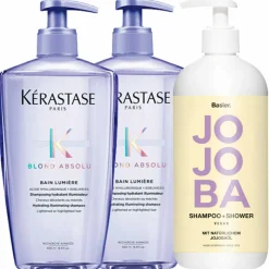Blond Absolu   Bain Lumière Bundle 2 x 500 ml + Basler Jojoba Shampoo & Shower 500 ml gratis