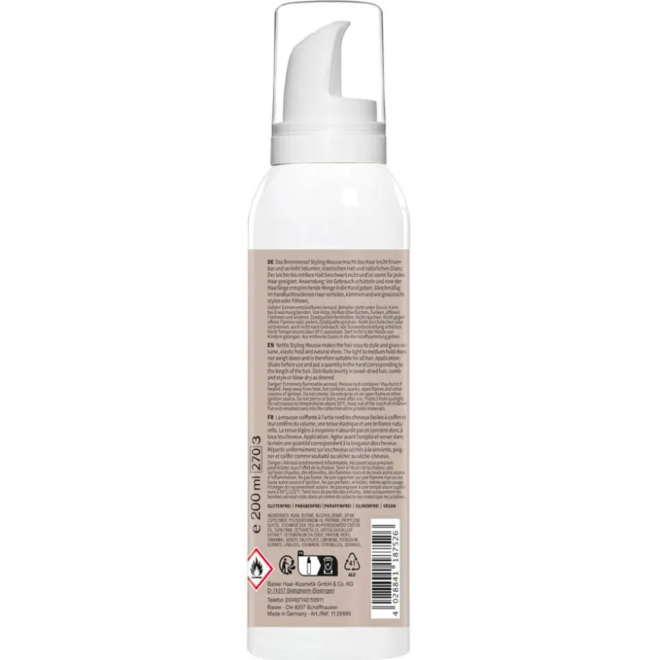 Brennnessel Volumen Styling Mousse 200 ml
