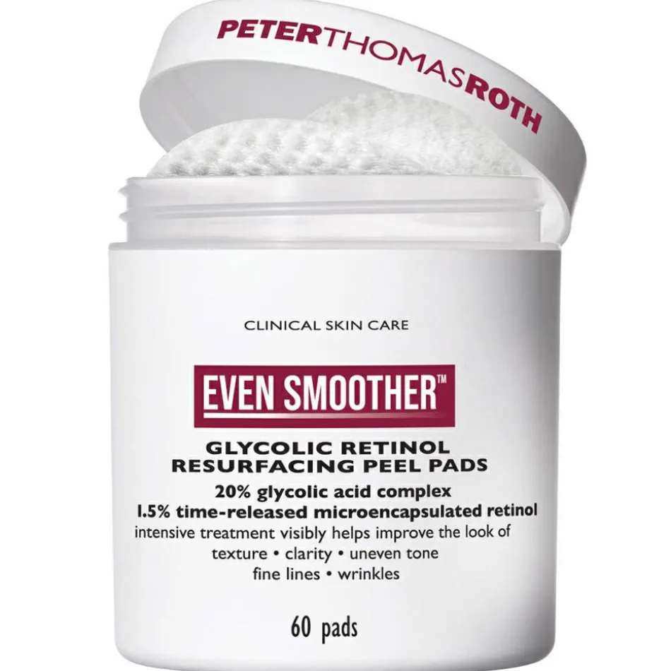 CLINICAL SKIN CARE EVEN SMOOTHER GLYCOLIC RETINOL RESURFACING PEEL PADS Pro Packung 60 Stück