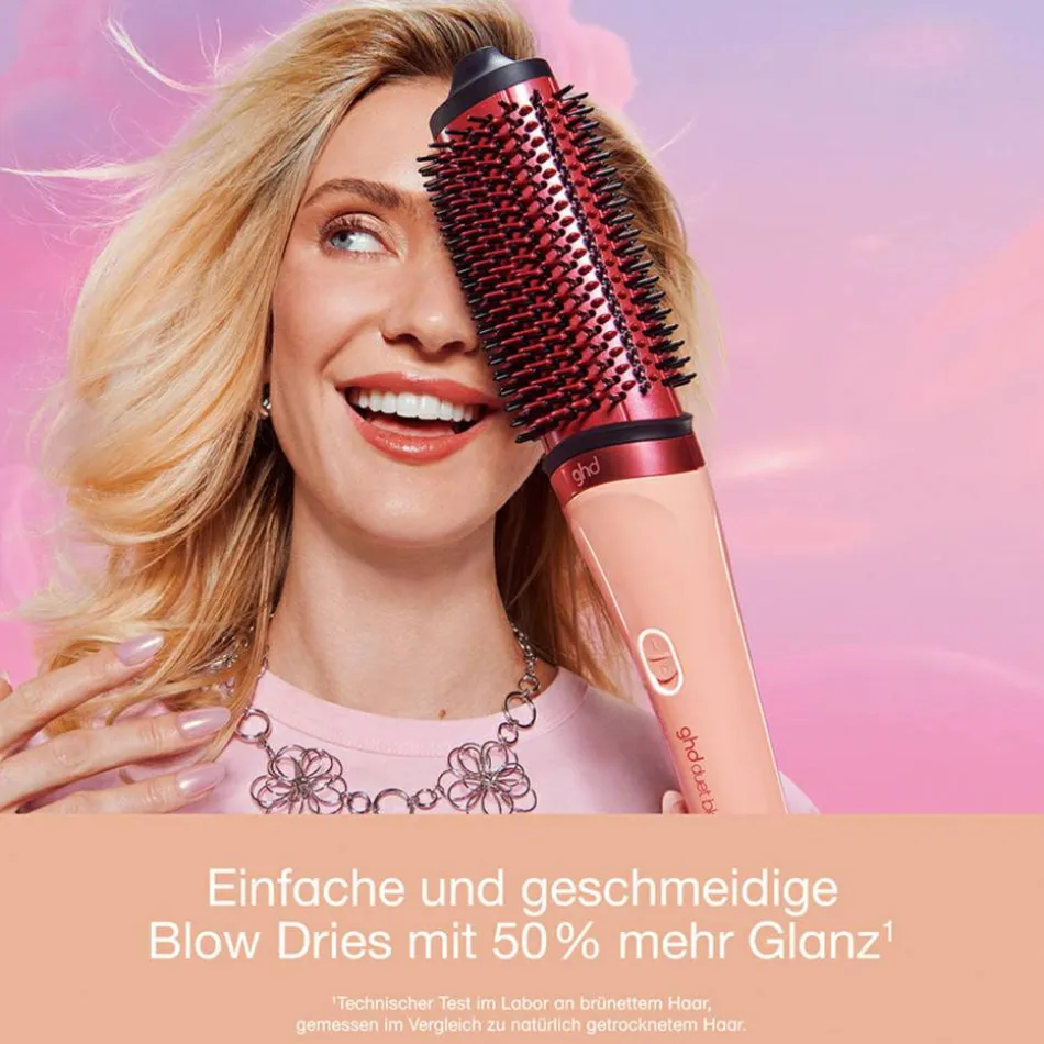 duet blowdry™ Hair Dryer Brush in Sunkissed Peach Limited Edition