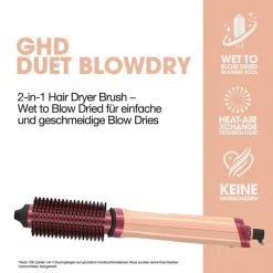 duet blowdry™ Hair Dryer Brush in Sunkissed Peach Limited Edition
