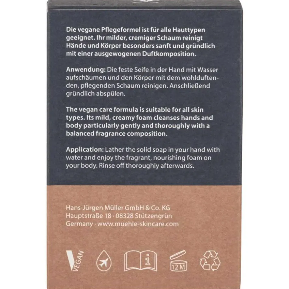 ESSENTIALS Feste Körperseife Schwarze Johannisbeere & Zeder 100 g