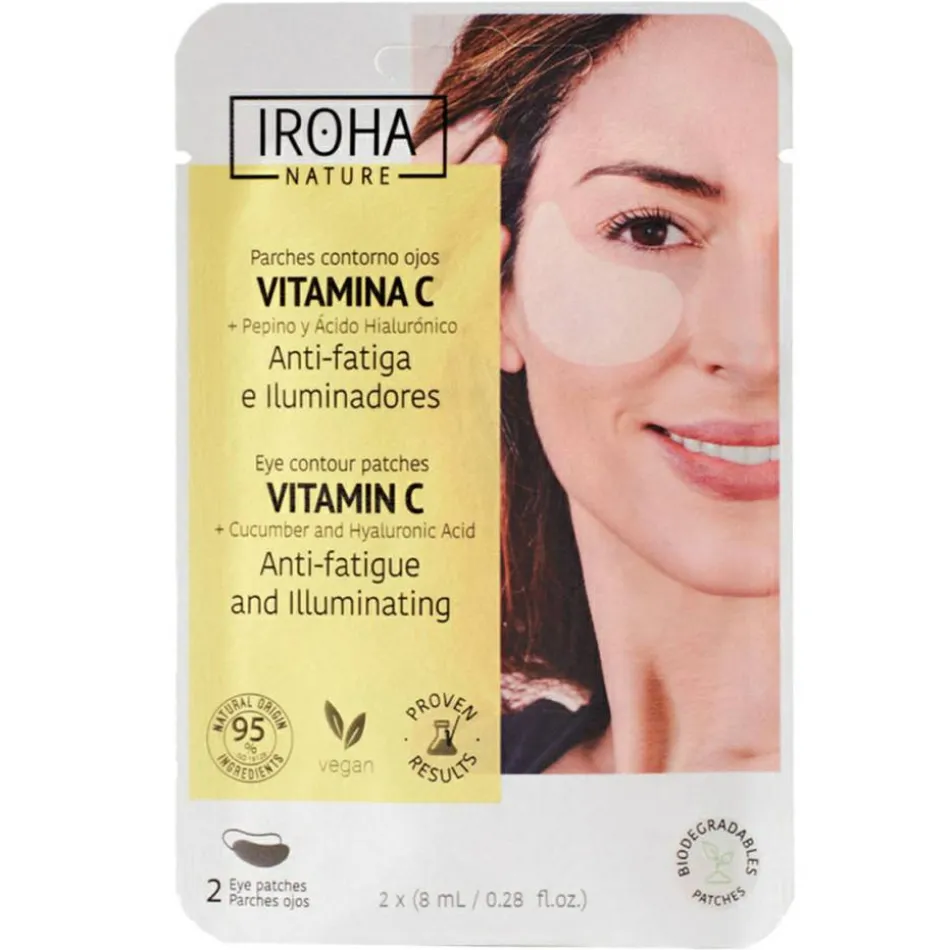 Eye Contour Patches Vitamin C + Cucumber and Hyaluronic Acid 2 x 8 ml
