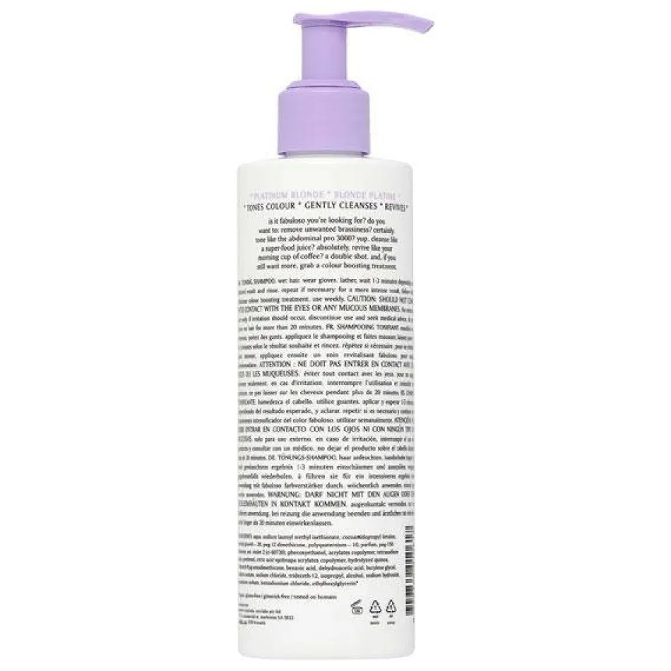 Fabuloso Platinum Blonde Toning Shampoo 250 ml