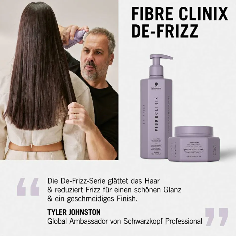 FIBRE CLINIX De-Frizz Shampoo 300 ml