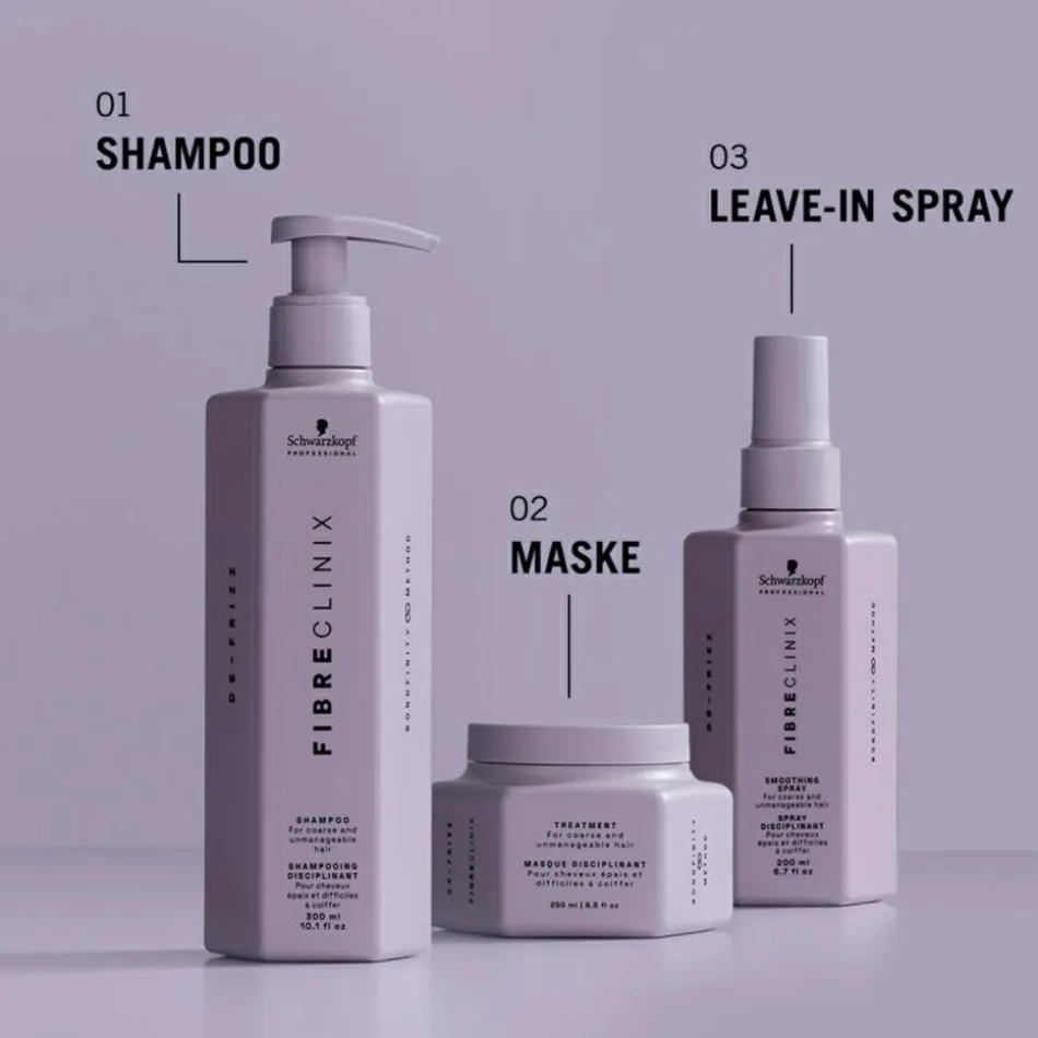 FIBRE CLINIX De-Frizz Shampoo 300 ml