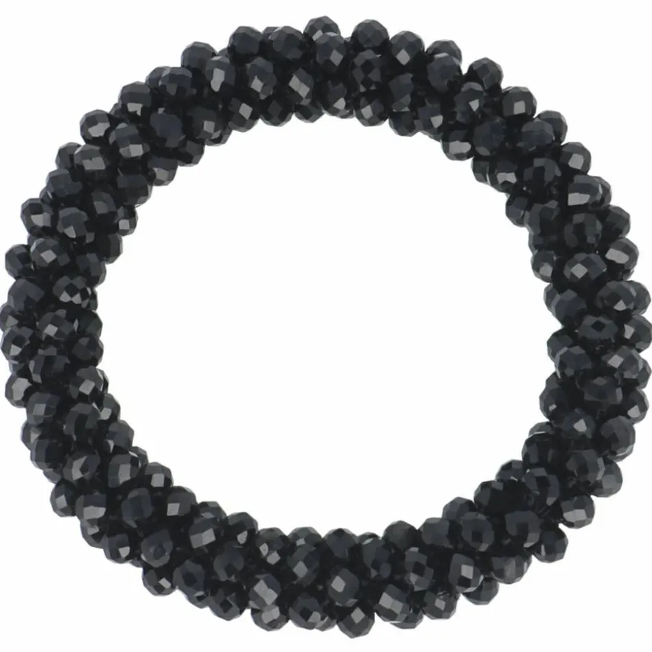 Haargummi schwarz mit Strass