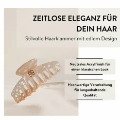 Haarklammer aus Acryl Nude
