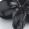 Haarklammer Blüte klein Schwarz