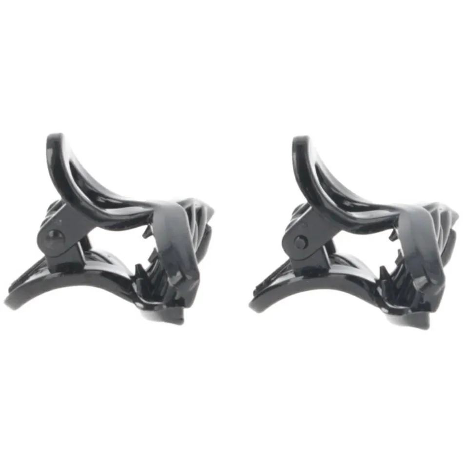 Haarklammern black shiny 2 Stück