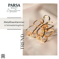 Haarklammer Schmetterling Gold