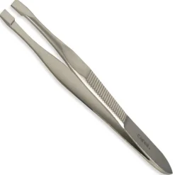 Haarpinzette gerade rostfrei, 8 cm