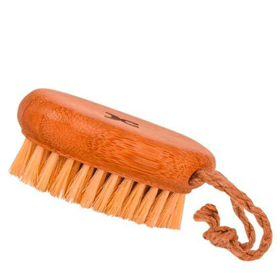 Handmassagebürste aus Bambusholz mit Kokos-Borsten