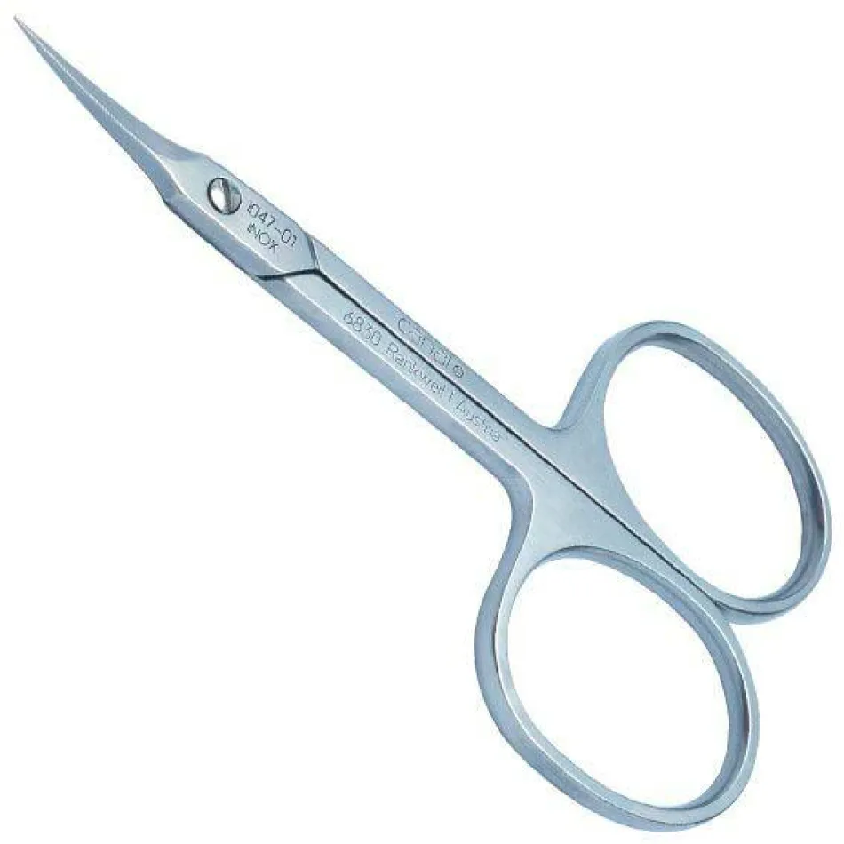 Hautschere gebogen rostfrei, 9 cm