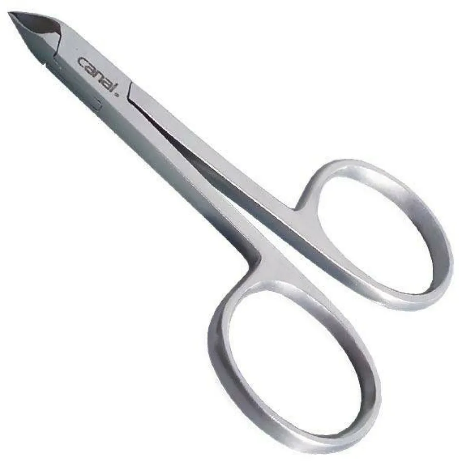 Hautzange Scherenform rostfrei, 8 cm, Schneidlänge 5 mm