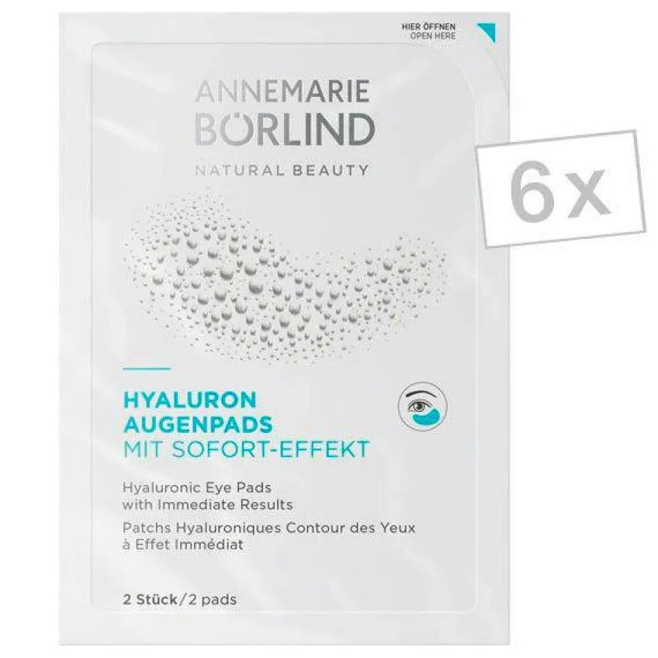 HYALURON AUGENPADS MIT SOFORT-EFFEKT Packung mit 6 x 2 Stück