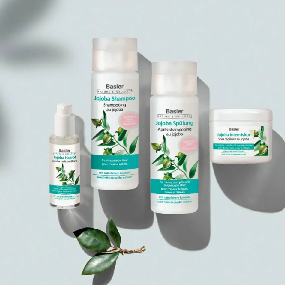 Jojoba Haaröl Glasflasche mit Spender 50 ml