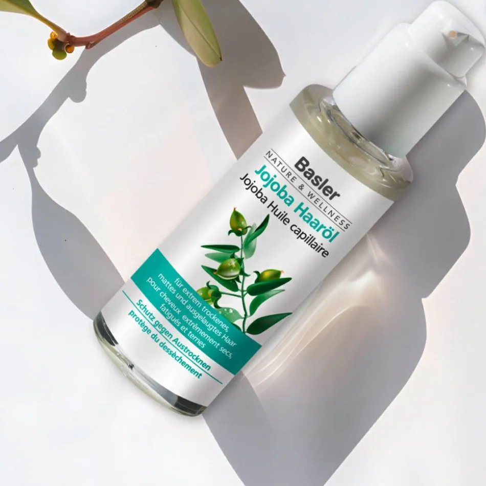 Jojoba Haaröl Glasflasche mit Spender 50 ml