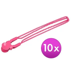 Jumbo-Clips Rosa, Pro Packung 10 Stück