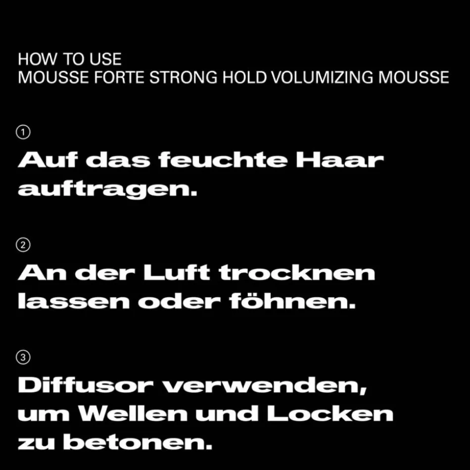 Mousse Forte Strong Hold Volumizing Mousse starker Halt 200 ml