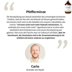 Mundspülung mit Kokosöl - Pfefferminze 500 ml