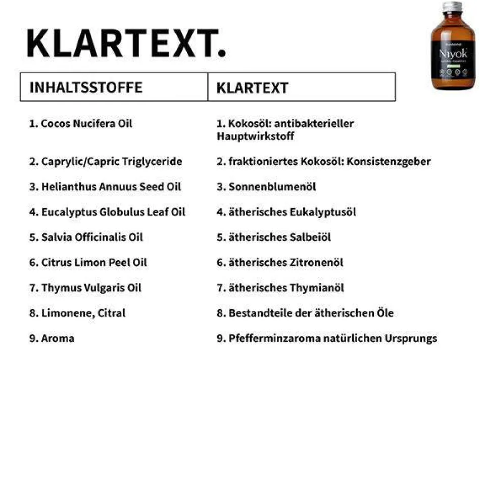 Mundziehöl aus Kokosöl - Pfefferminze 200 ml