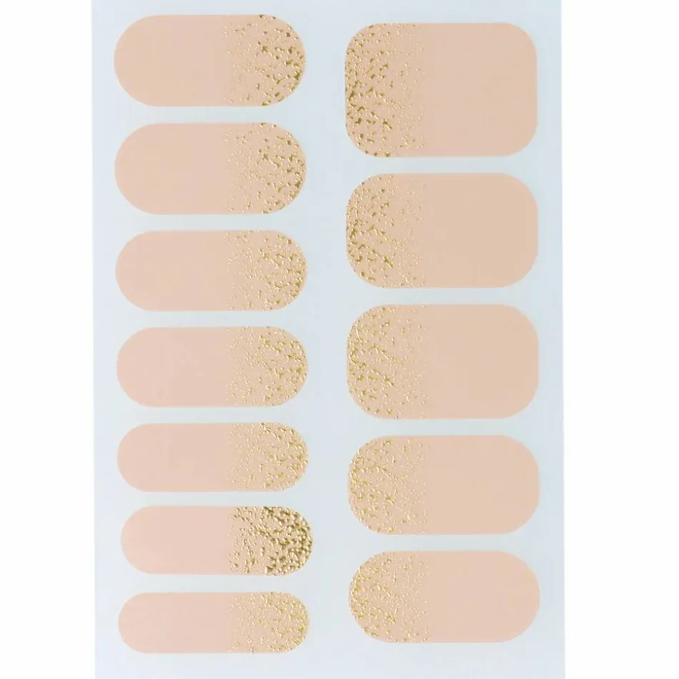 Nagelfolien Nude mit Gold-Sprenkeln - Luxury Nude