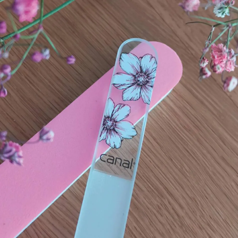 Nagelpflegeset mit Glasfeile und Polierfeile