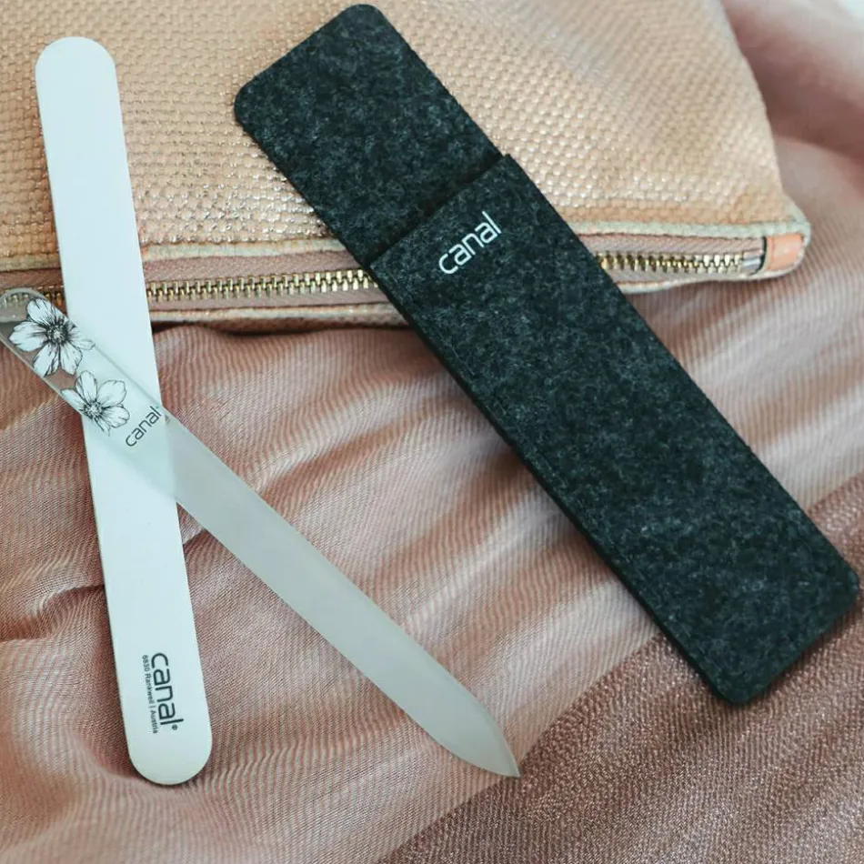 Nagelpflegeset mit Glasfeile und Polierfeile