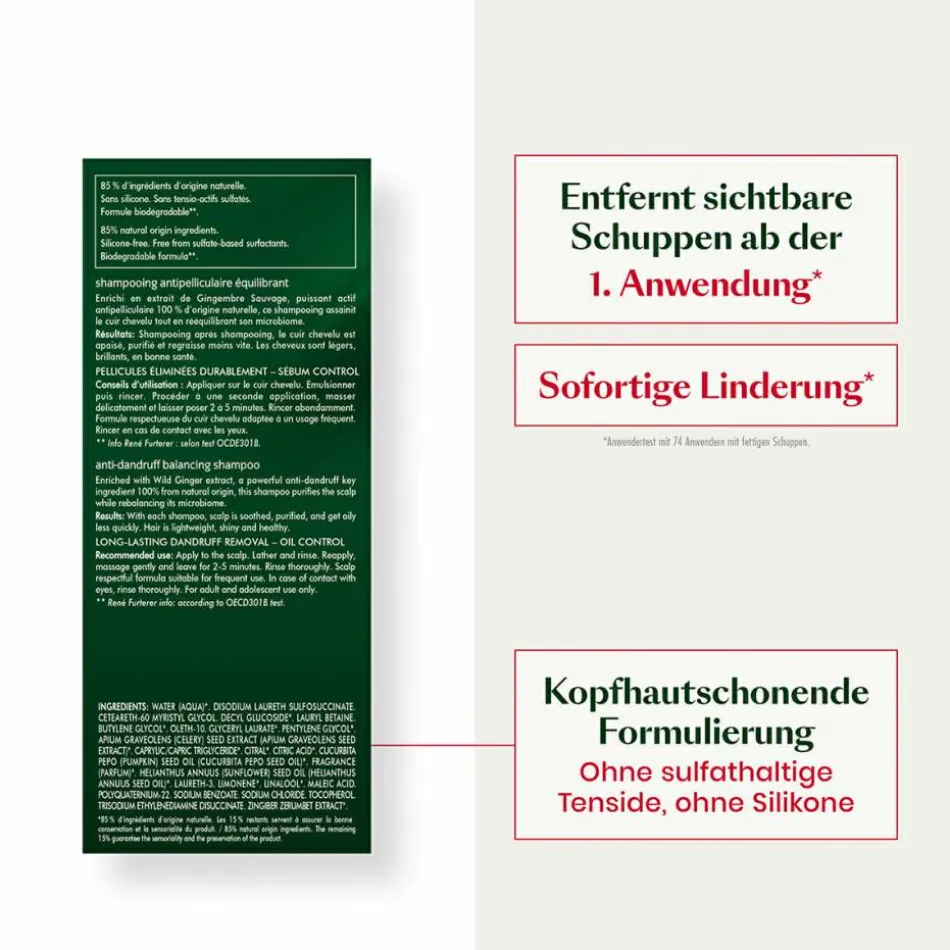 Neopur Ausgleichendes Anti-Schuppen Shampoo für fettige Kopfhaut 150 ml