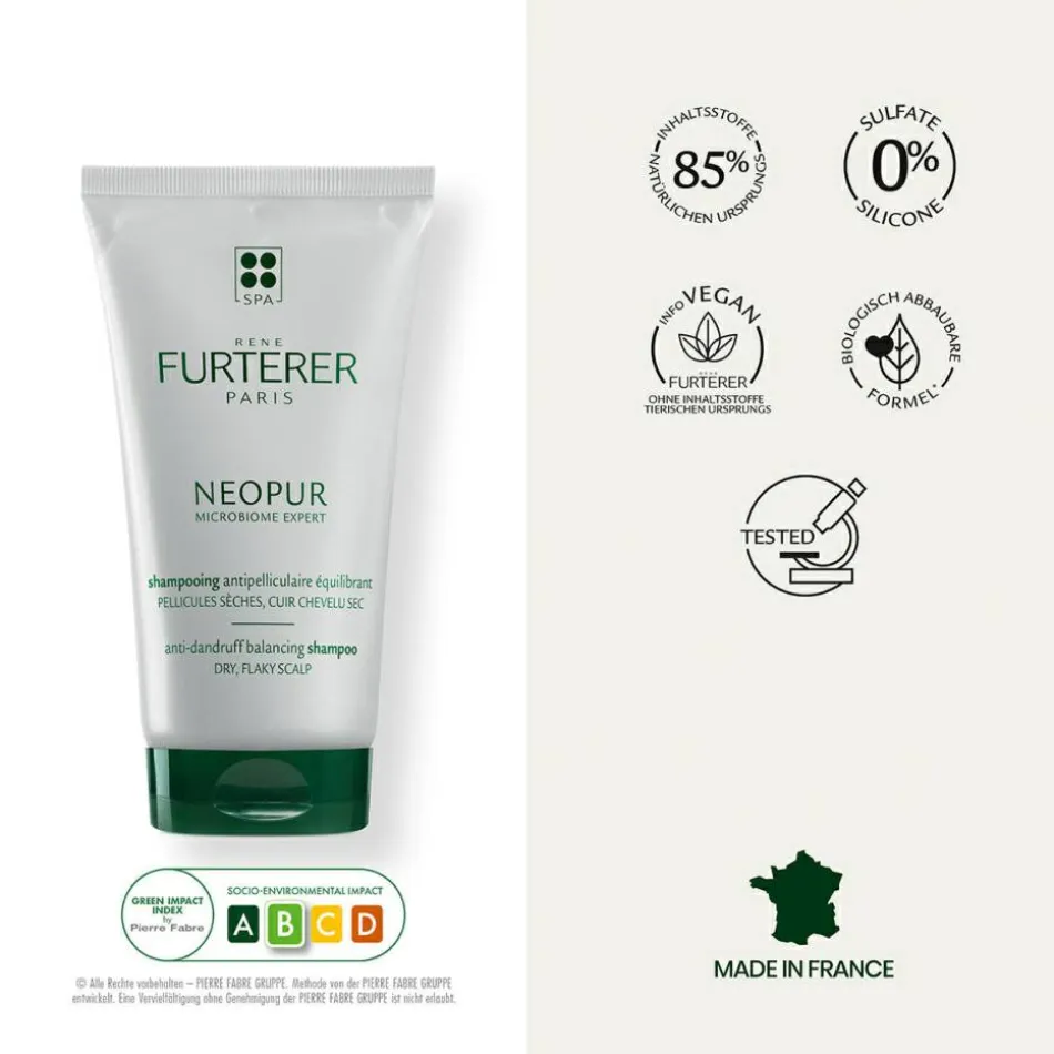 Neopur Ausgleichendes Anti-Schuppen Shampoo für trockene Kopfhaut 150 ml