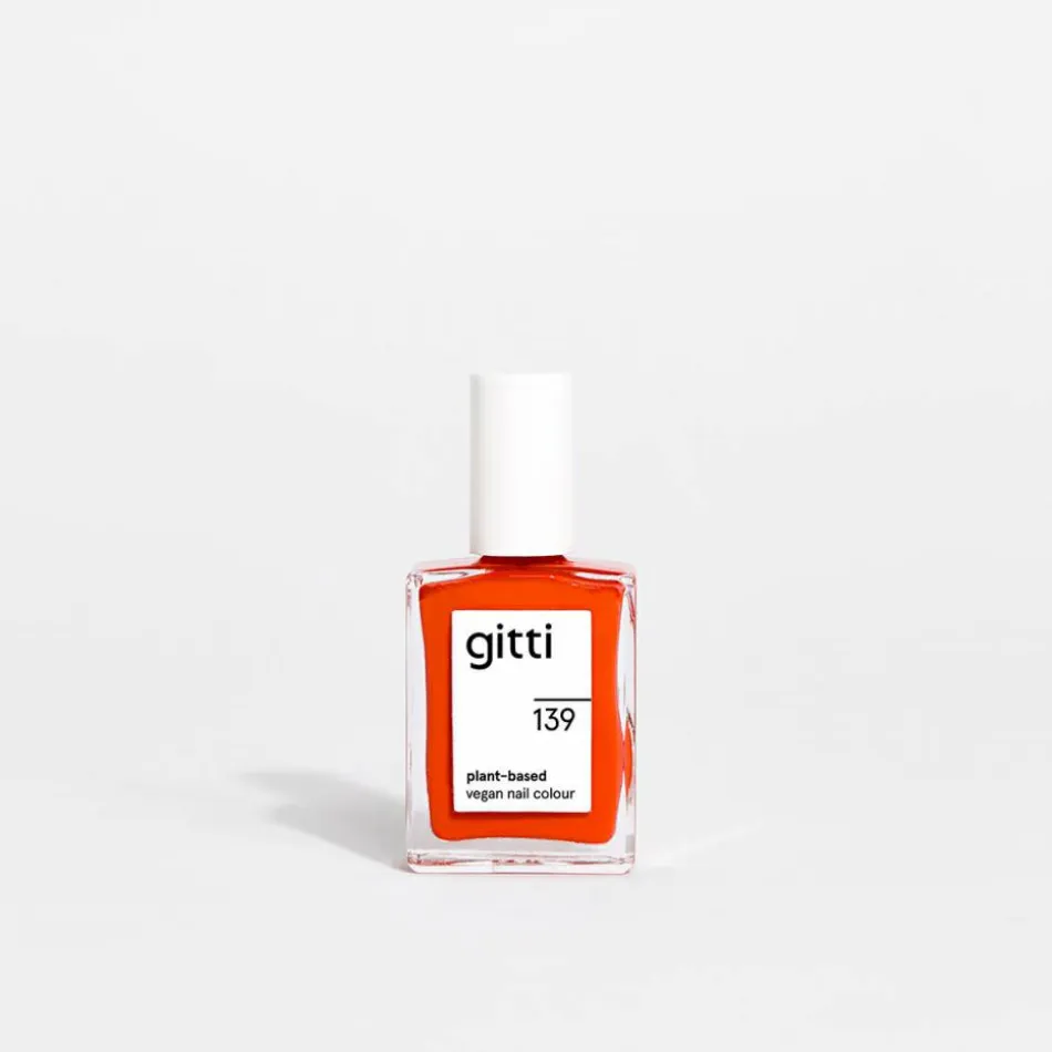 no. 139 Nail Polish Fiery Orange Red 15 ml