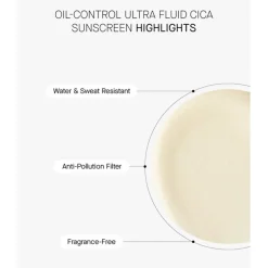 Oil Control Ultra Fluid Cica Sunscreen SPF 50 PA++++ 100 ml