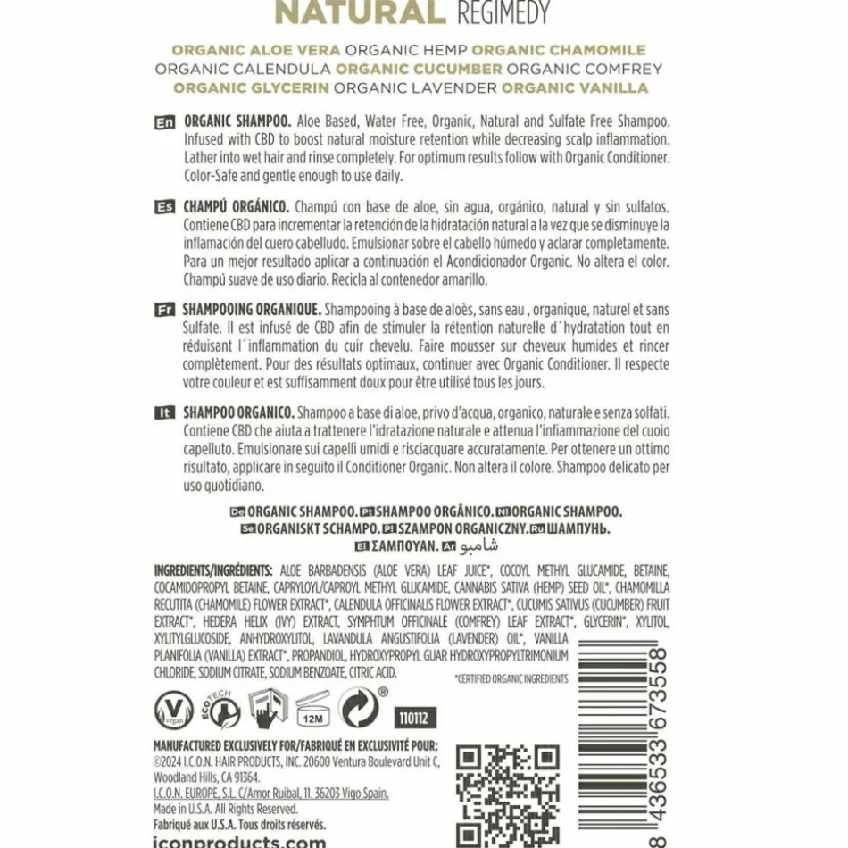 Organic Shampoo 250 ml