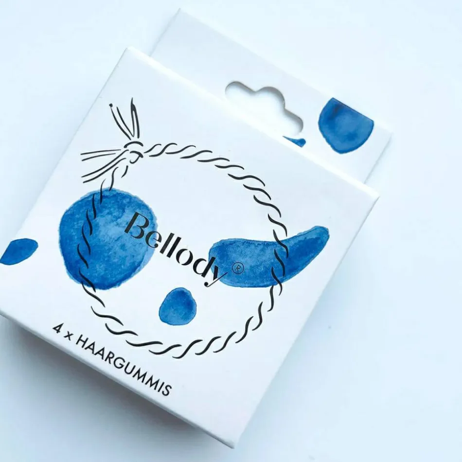 Original Haargummis Blue Jeans 4 Stück