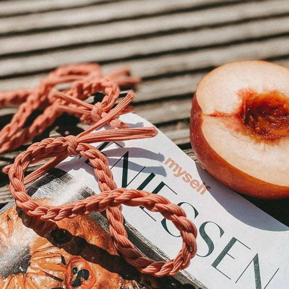 Original Haargummis Ibiza Orange 4 Stück