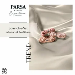Scrunchie-Set mehrfarbig satiniert 3 Stück