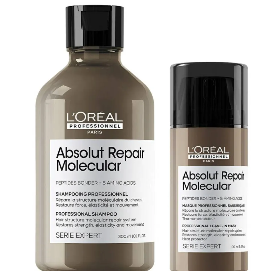Serie Expert Absolut Repair Molecular Set 2 Shampoo + Leave in Mask