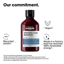 Serie Expert Vitamino Color Spectrum Blue Dyes Neutralizing Shampoo für hellbraunes Haar 300 ml