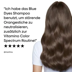 Serie Expert Vitamino Color Spectrum Blue Dyes Neutralizing Shampoo für hellbraunes Haar 300 ml