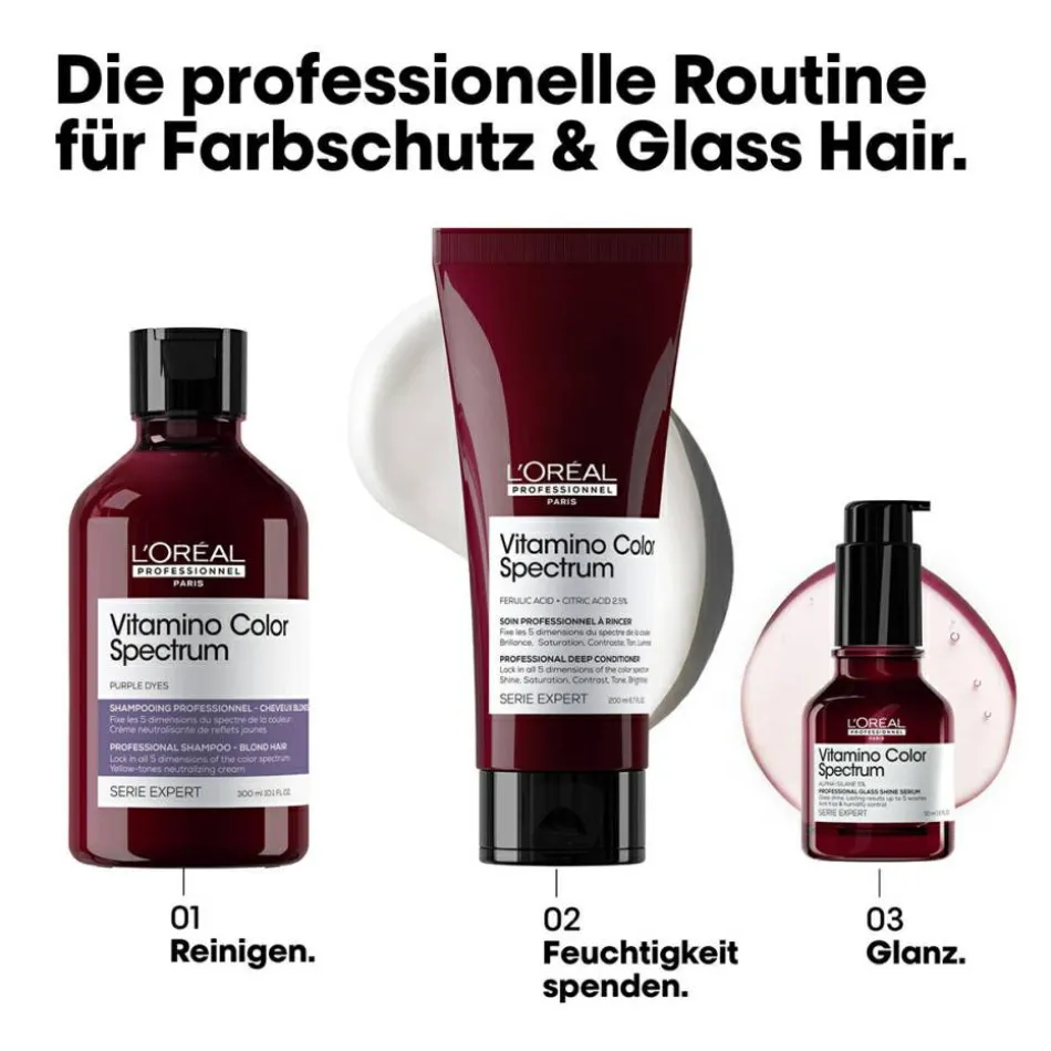 Serie Expert Vitamino Color Spectrum Purple Dyes Neutralizing Shampoo für blondes Haar 300 ml